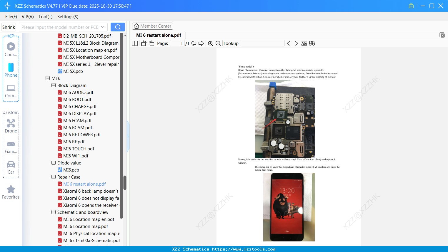 Xiaomi MI 6 Restart Alone